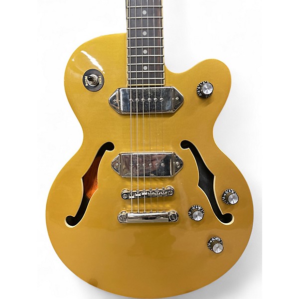 Used Epiphone Wildcat Gold Top Hollow Body Electric Guitar