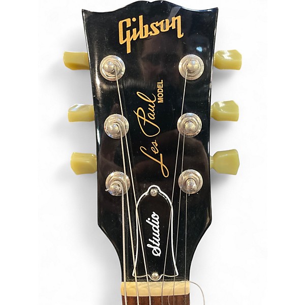 Used Gibson Les Paul Studio Black Solid Body Electric Guitar