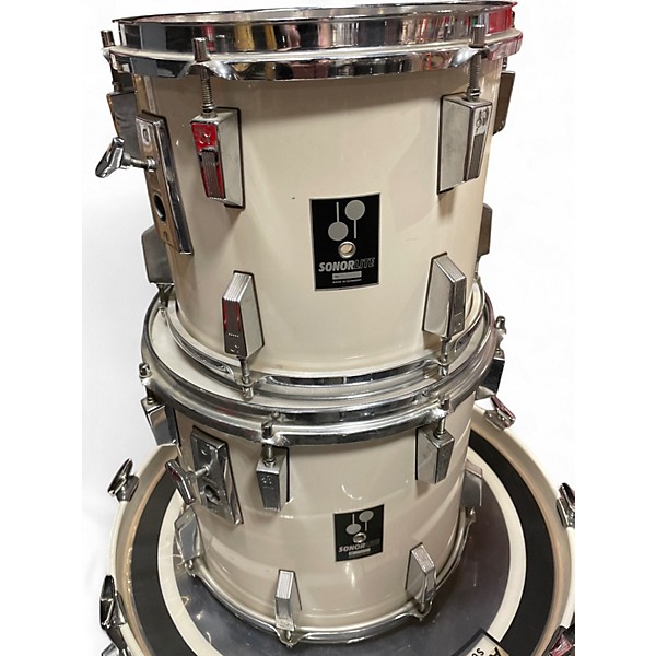 Used SONOR 3 Piece LITE Vintage White Drum Kit