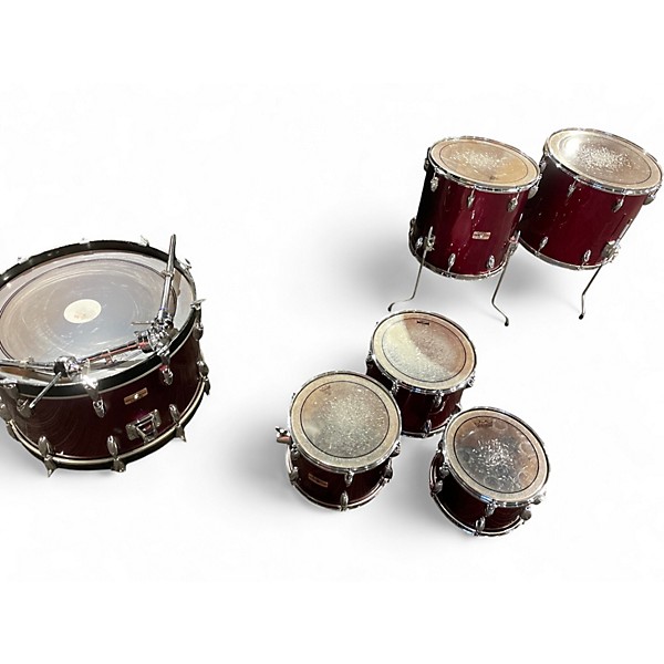 Used Yamaha 6 Piece 8000 series red Drum Kit