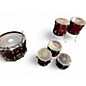 Used Yamaha 6 Piece 8000 series red Drum Kit