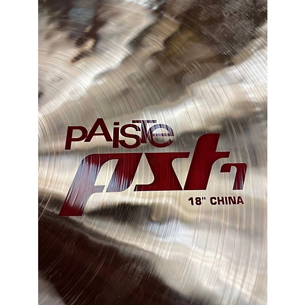 Used Paiste 18in PST7 China Cymbal