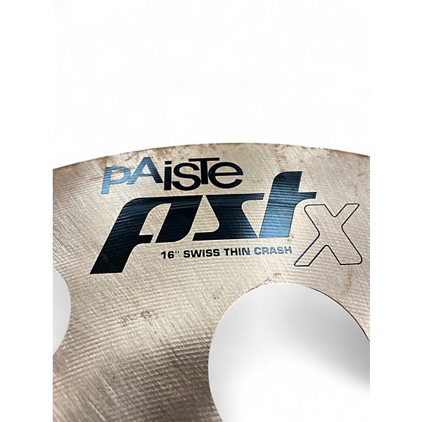 Used Paiste 16in pstx swiss thin crash Cymbal
