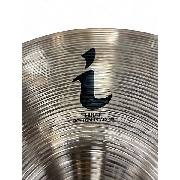 Used Zildjian 14in i hi-hat bottom Cymbal