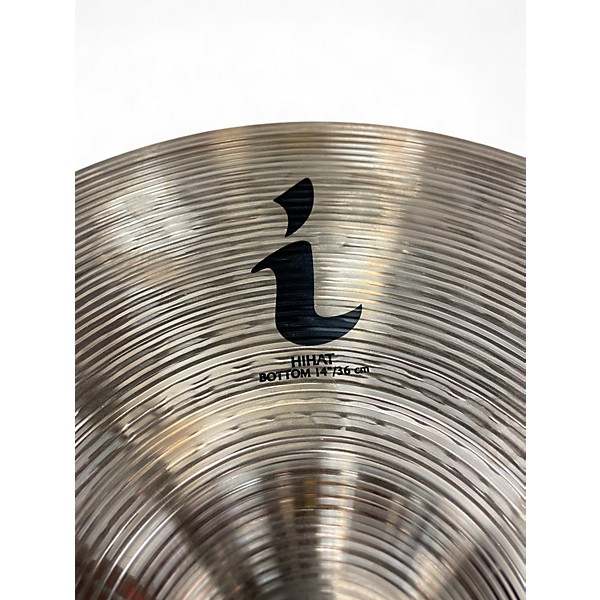 Used Zildjian 14in i hi-hat bottom Cymbal