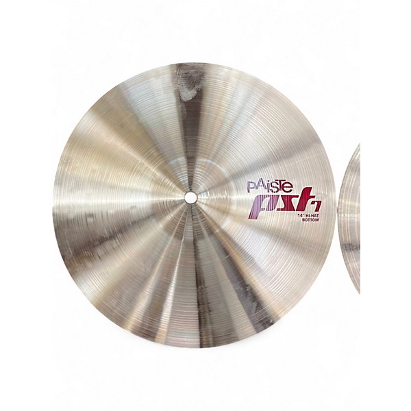Used Paiste 14in PST7 Hi Hat Pair Cymbal