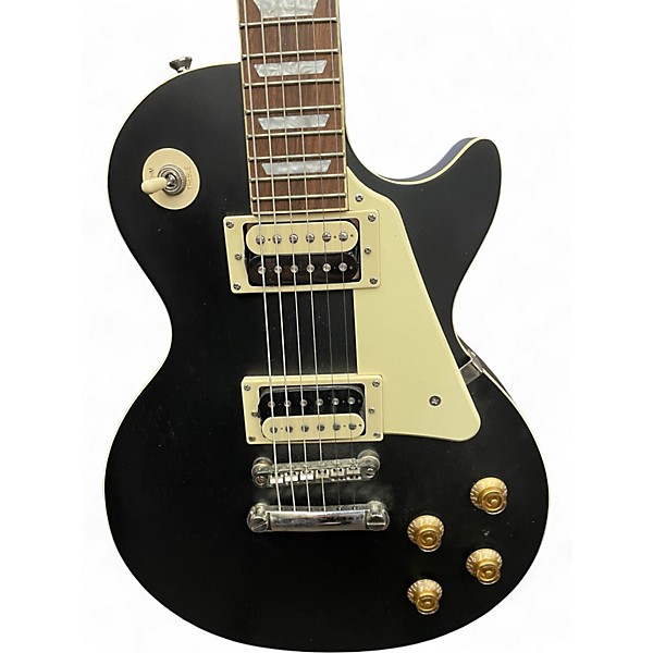 Used Epiphone Les Paul Traditional Pro IV Satin Black Solid Body Electric Guitar