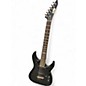 Used ESP LTD MH100QMNT Black Solid Body Electric Guitar