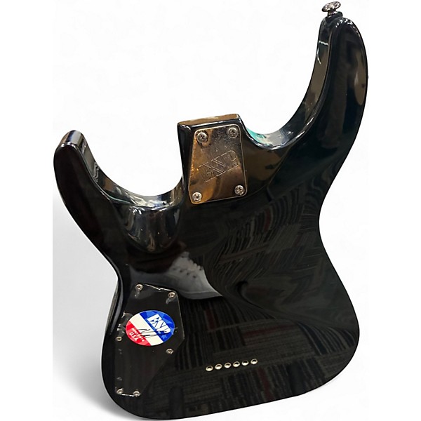 Used ESP LTD MH100QMNT Black Solid Body Electric Guitar