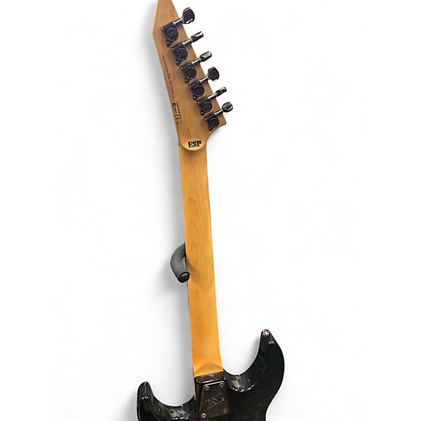 Used ESP LTD MH100QMNT Black Solid Body Electric Guitar