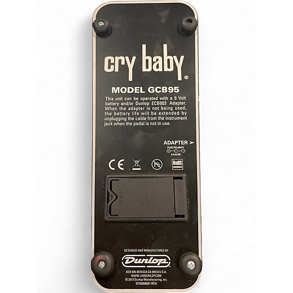 Used Dunlop GCB95 Original Crybaby Wah Effect Pedal