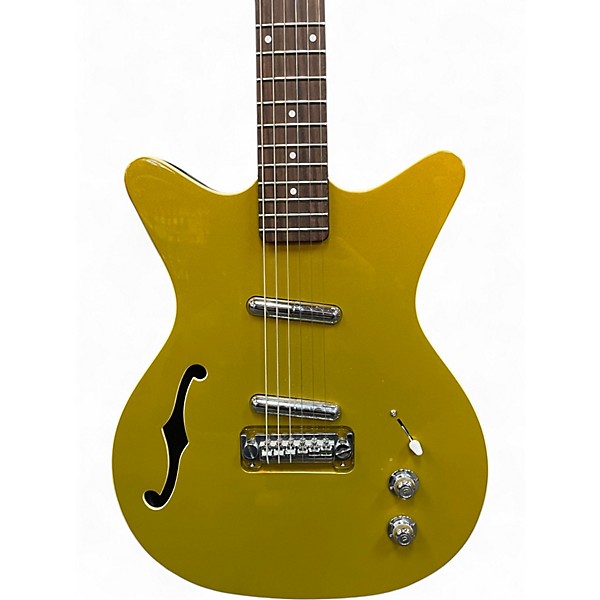 Used Danelectro FIFTY NINER Gold Hollow Body Electric Guitar