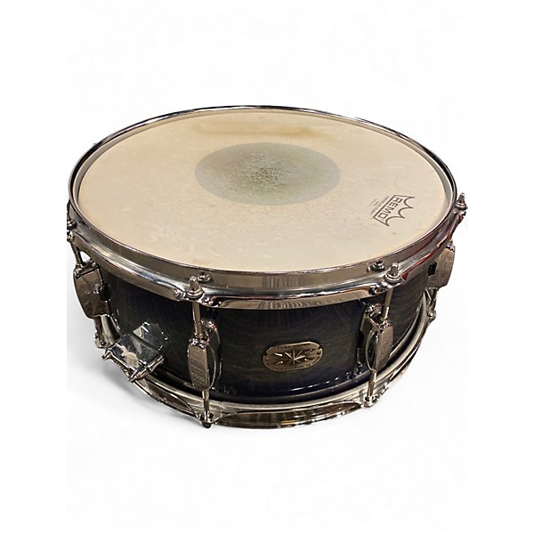 Used TAMA 14X6.5 Artwood Maple Snare Drum Blue Drum