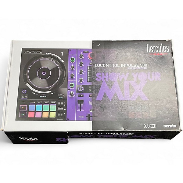 Used Hercules DJ INPULSE 500 PURPLE EDITION DJ Controller