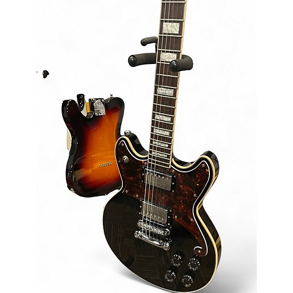 Used D'Angelico premier brighton Black Solid Body Electric Guitar