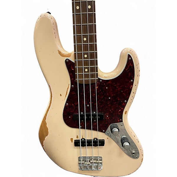 Used Fender Flea Signature Jazz Bass Shell Pink Electric Bass Guitar