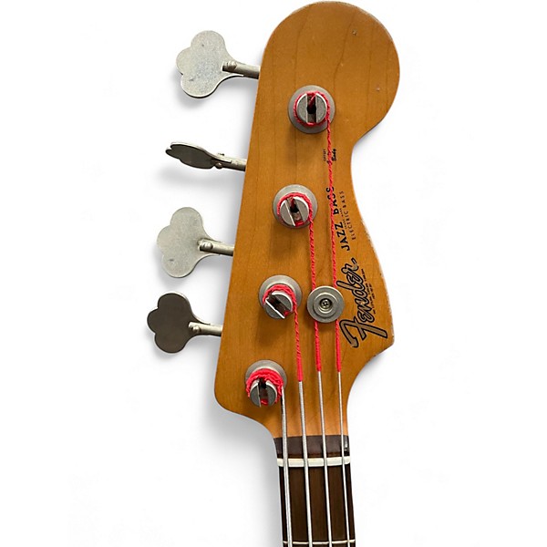 Used Fender Flea Signature Jazz Bass Shell Pink Electric Bass Guitar