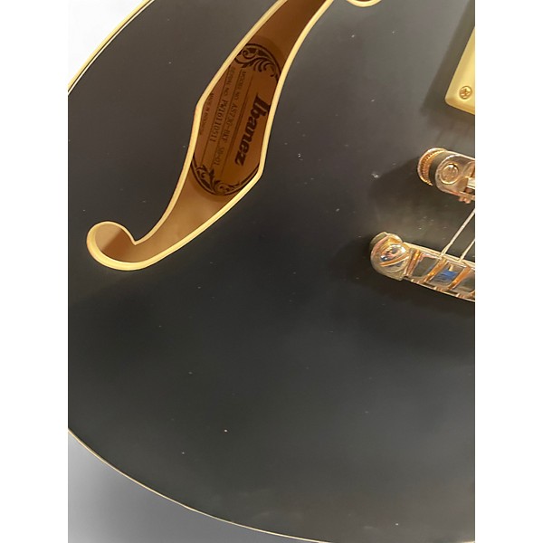 Used Ibanez AS73G Black and Yellow Hollow Body Electric Guitar