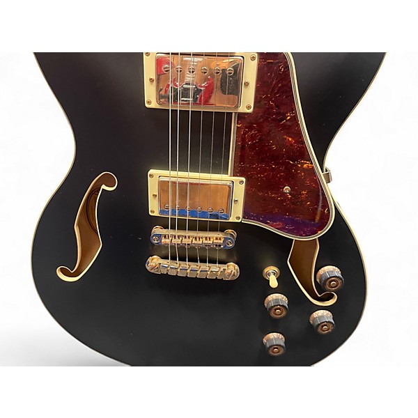 Used Ibanez AS73G Black and Yellow Hollow Body Electric Guitar