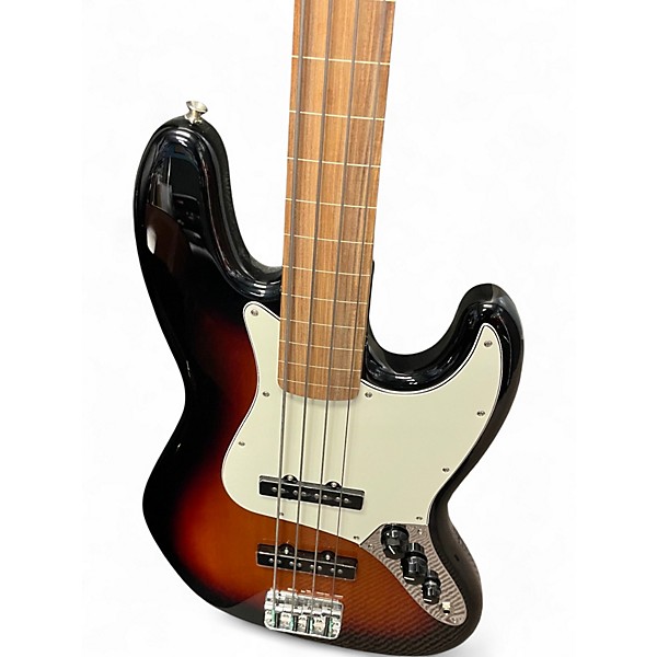 Used Fender Player Jazz Bass Pau Ferro Fingerboard 3 Color Sunburst Electric Bass Guitar