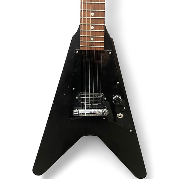 Used 2011 Gibson Melody Maker flying V black Solid Body Electric Guitar