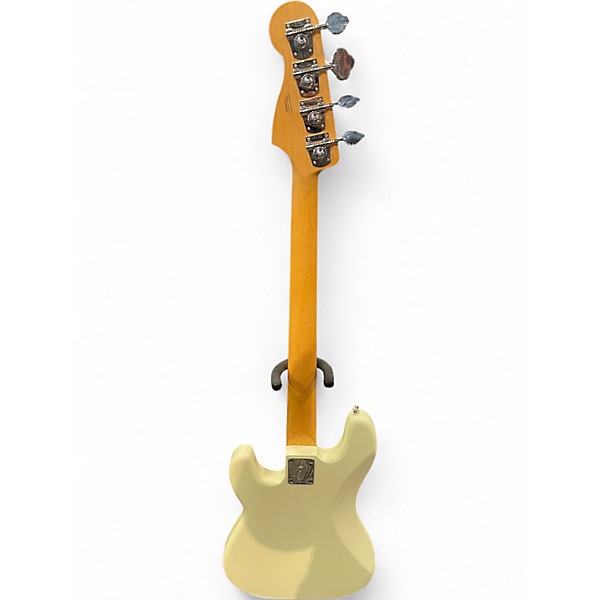 Used Fender Standard Precision Bass WHITE Electric Bass Guitar