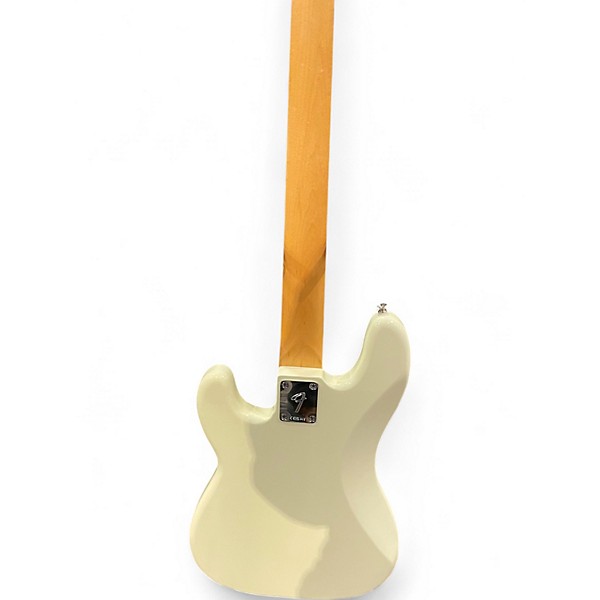 Used Fender Standard Precision Bass WHITE Electric Bass Guitar