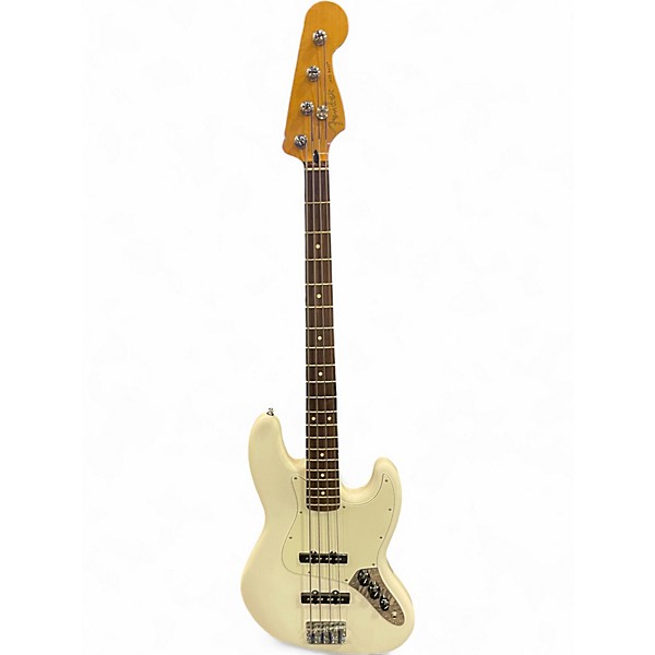 Used Fender Player Jazz Bass WHITE Electric Bass Guitar