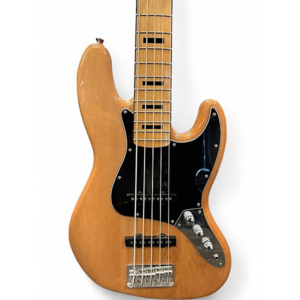 Used Squier Classic Vibe '70s Jazz Bass V 5-String Natural Electric Bass Guitar
