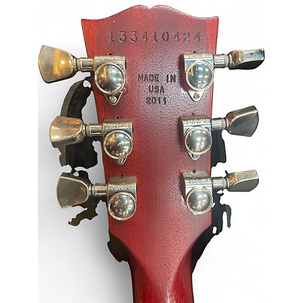 Used Gibson Les Paul Studio Trans Red Solid Body Electric Guitar