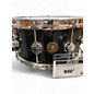 Used DW 14X6.5 Jazz Series Lacquer Custom Gum Mahogany Snare BLACK ICE Drum thumbnail