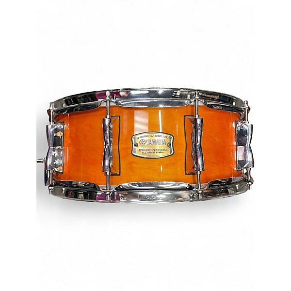 Used Yamaha 14X5.5 Stage Custom Snare Honey Amber Drum
