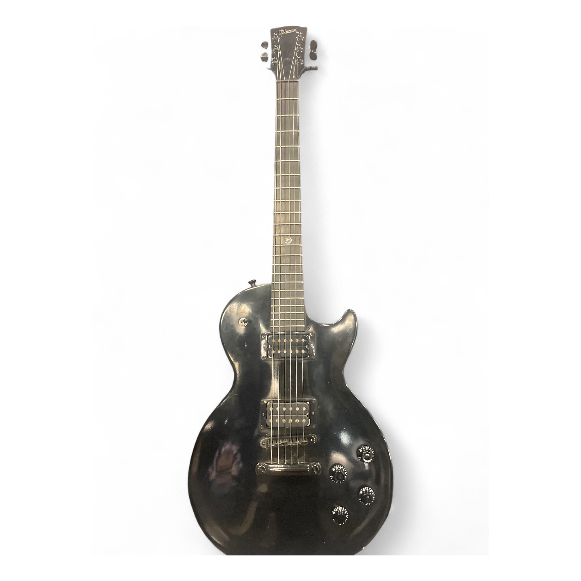 Used Gibson Les Paul Gothic Morte Black Solid Body Electric Guitar