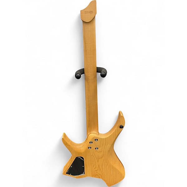 Used Nk Guitars Multi-scale Headless Blue Burl Solid Body Electric Guitar