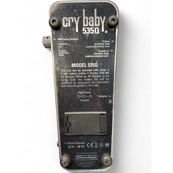 Used Dunlop 535Q Cry Baby Multi-Wah Effect Pedal