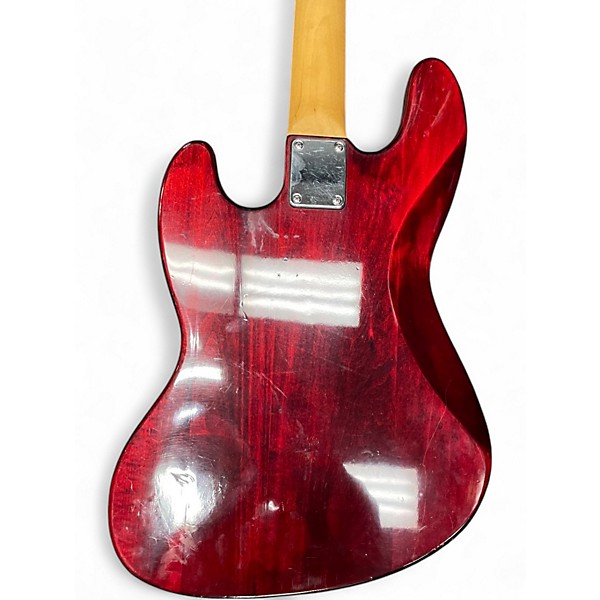 Used Johnson J Bass Trans Red Electric Bass Guitar