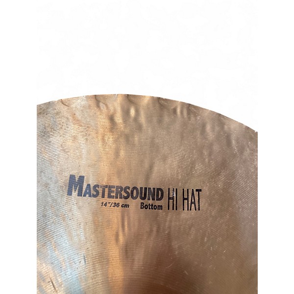 Used Zildjian 14in A Mastersound Hi Hat Pair Cymbal