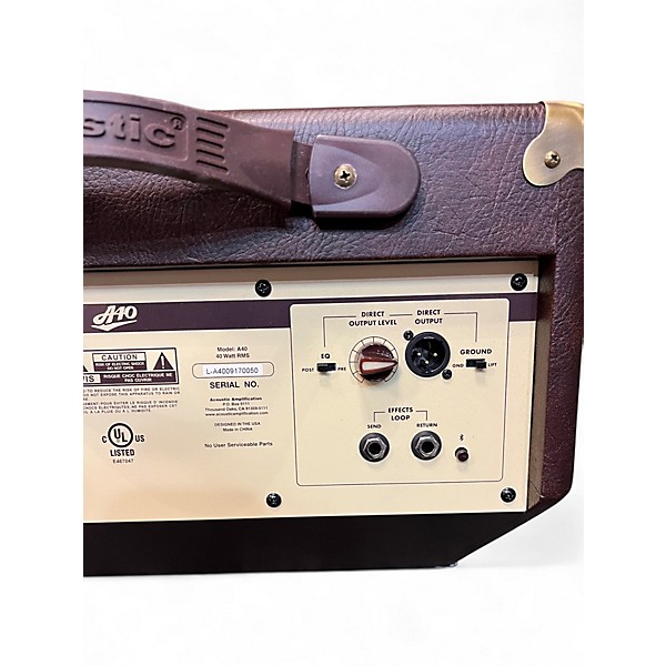 Used Acoustic A40 40W Acoustic Guitar Combo Amp