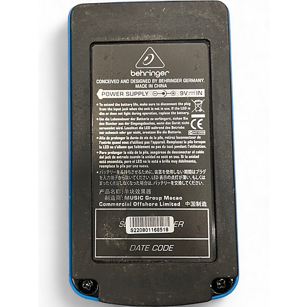 Used Behringer TM300 Tube Amp Modeler Effect Pedal