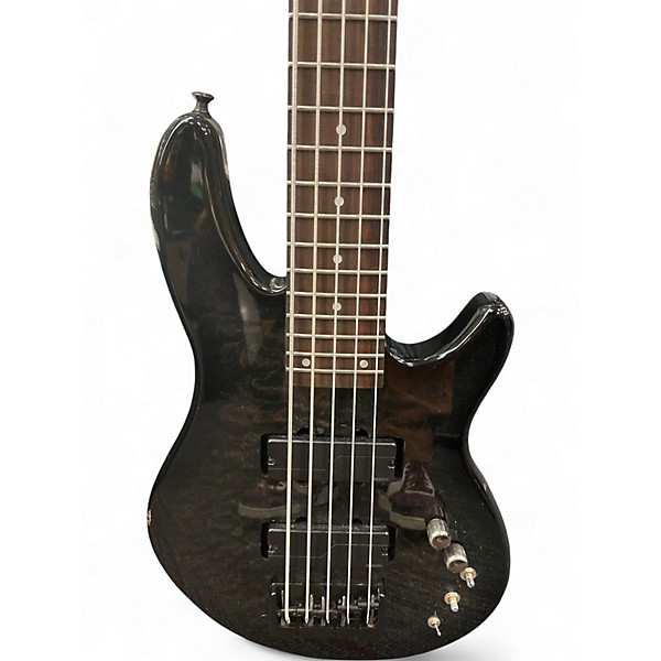 Used Schecter Guitar Research Raiden Special 5 String Trans Black Electric Bass Guitar