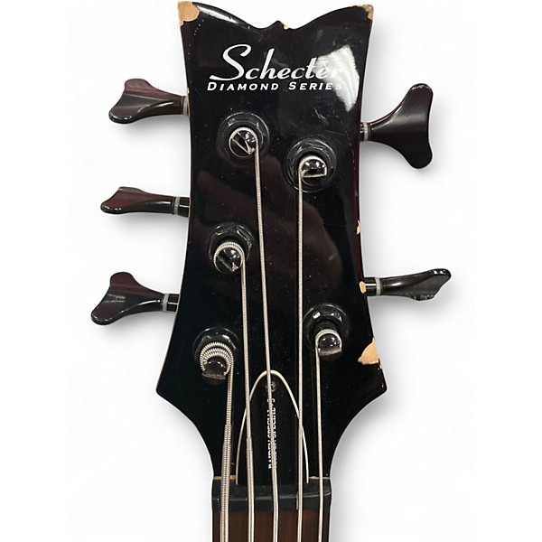 Used Schecter Guitar Research Raiden Special 5 String Trans Black Electric Bass Guitar