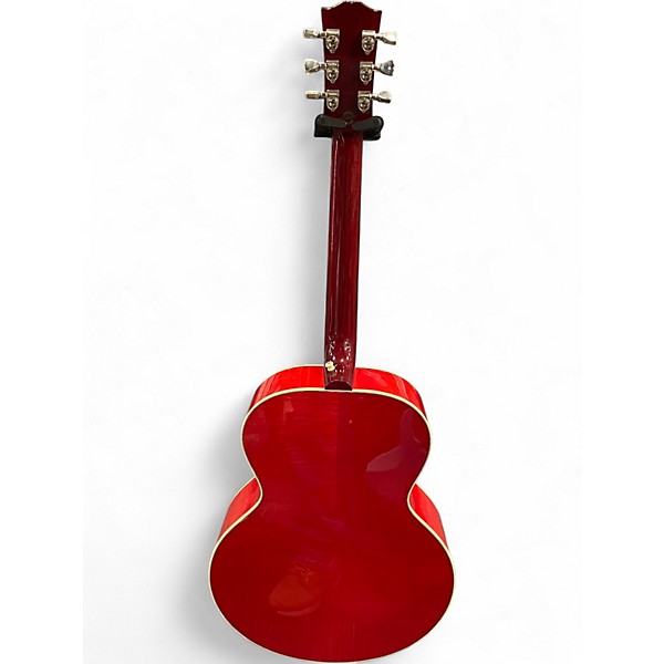 Used Gibson J185EC Cherry Acoustic Electric Guitar