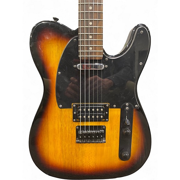 Used Squier Bullet Telecaster 3 Tone Sunburst Solid Body Electric Guitar