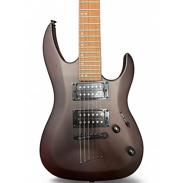 Used Mitchell MM100 Mini Walnut Stain Solid Body Electric Guitar