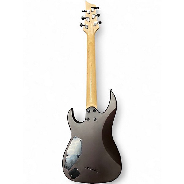 Used Mitchell MM100 Mini Walnut Stain Solid Body Electric Guitar