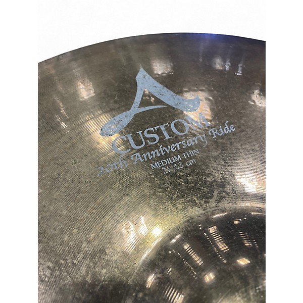 Used Zildjian 21in A Custom 20th Anniversary Ride Cymbal