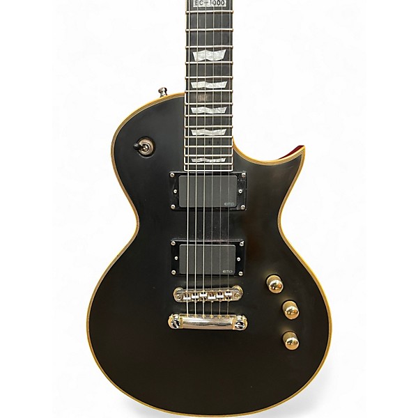 Used ESP LTD EC1000 Satin Black Solid Body Electric Guitar