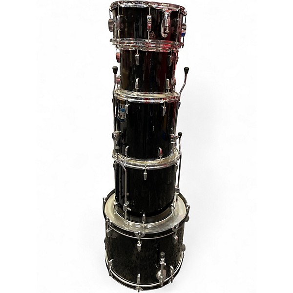 Used Pearl 5 Piece Roadshow Black Drum Kit