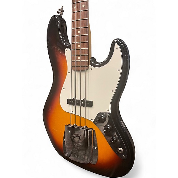 Used Fender Standard Jazz Bass 3 Color Sunburst Electric Bass Guitar