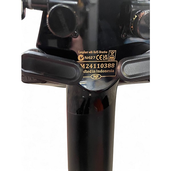 Used Schecter Guitar Research Sunset-7 ET Red Dawn Gloss Black Solid Body Electric Guitar